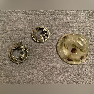 3 Yankee Candle Brand Candle Toppers. (E05)